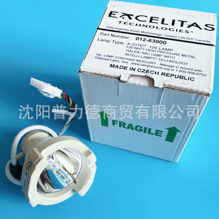 Excelitas 012-63000 Fluorescence Microscope Bulb X-Cite 120 Series Mercury Lamp