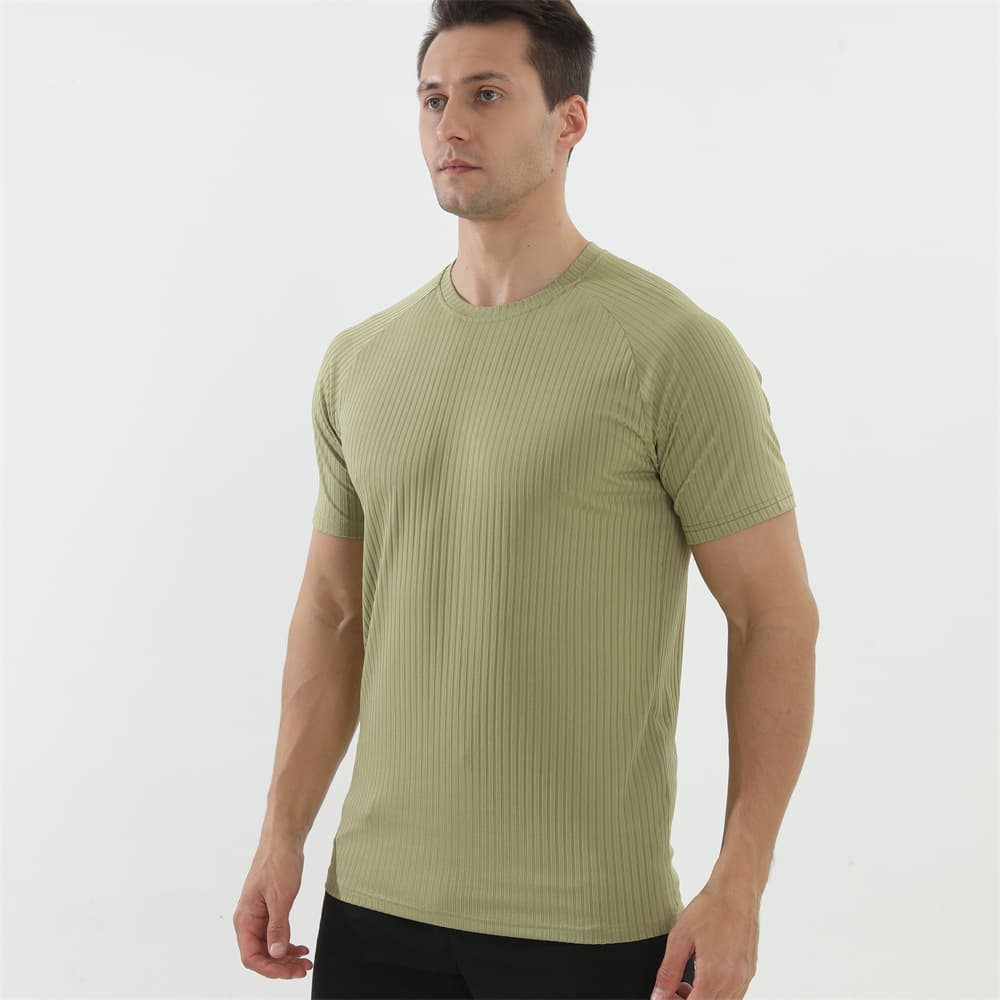 Men's Sports T-Shirt Short Sleeve Summer Gym Training Bro Muscle Fit Summer Fashion Casual Running Top
