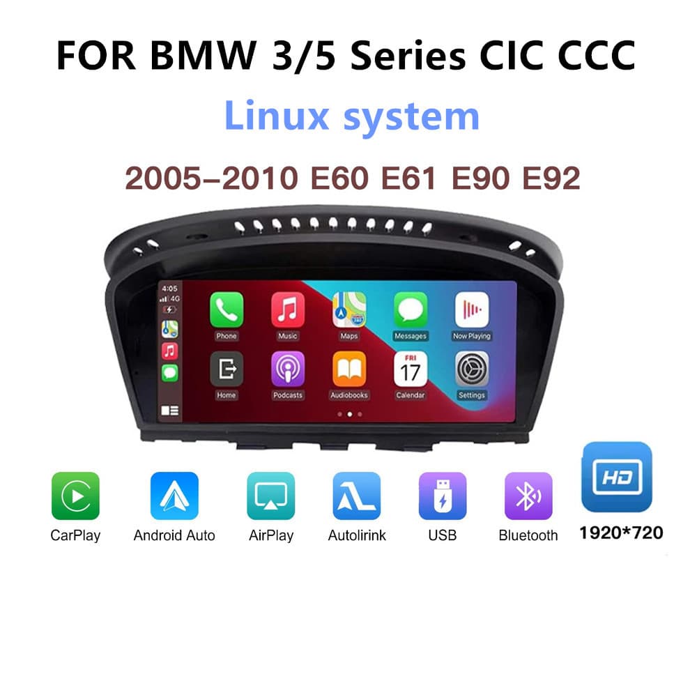8.8 inch Suitable for BMW 3 5 Series E60 E92 CCC CIC Wireless Carplay Android Navigation