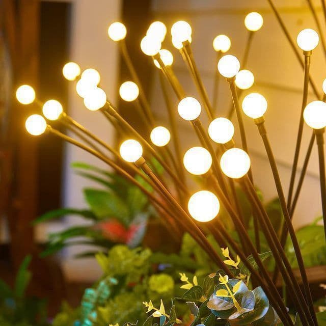 Cross-border Solar Garden Light Outdoor Light Ambience Light String Lawn Light Garden Ground Insert Light Induction Firefly Light
