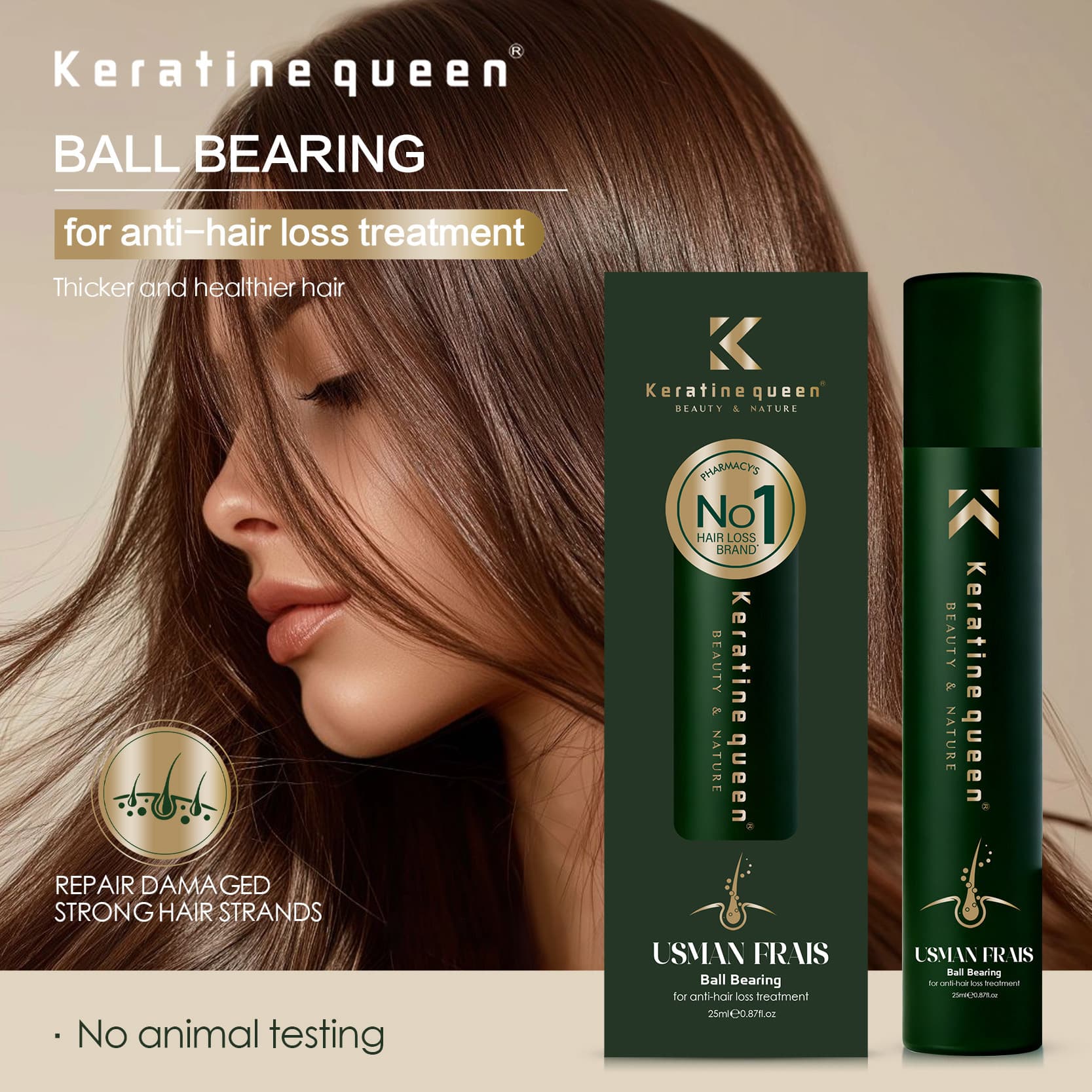 Usman Hair Growth Roller Ball