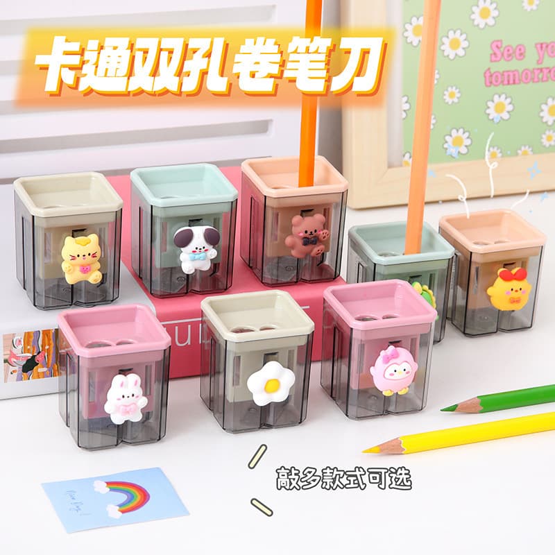 Creative cartoon manual pencil sharpener student cute portable pencil sharpener wholesale