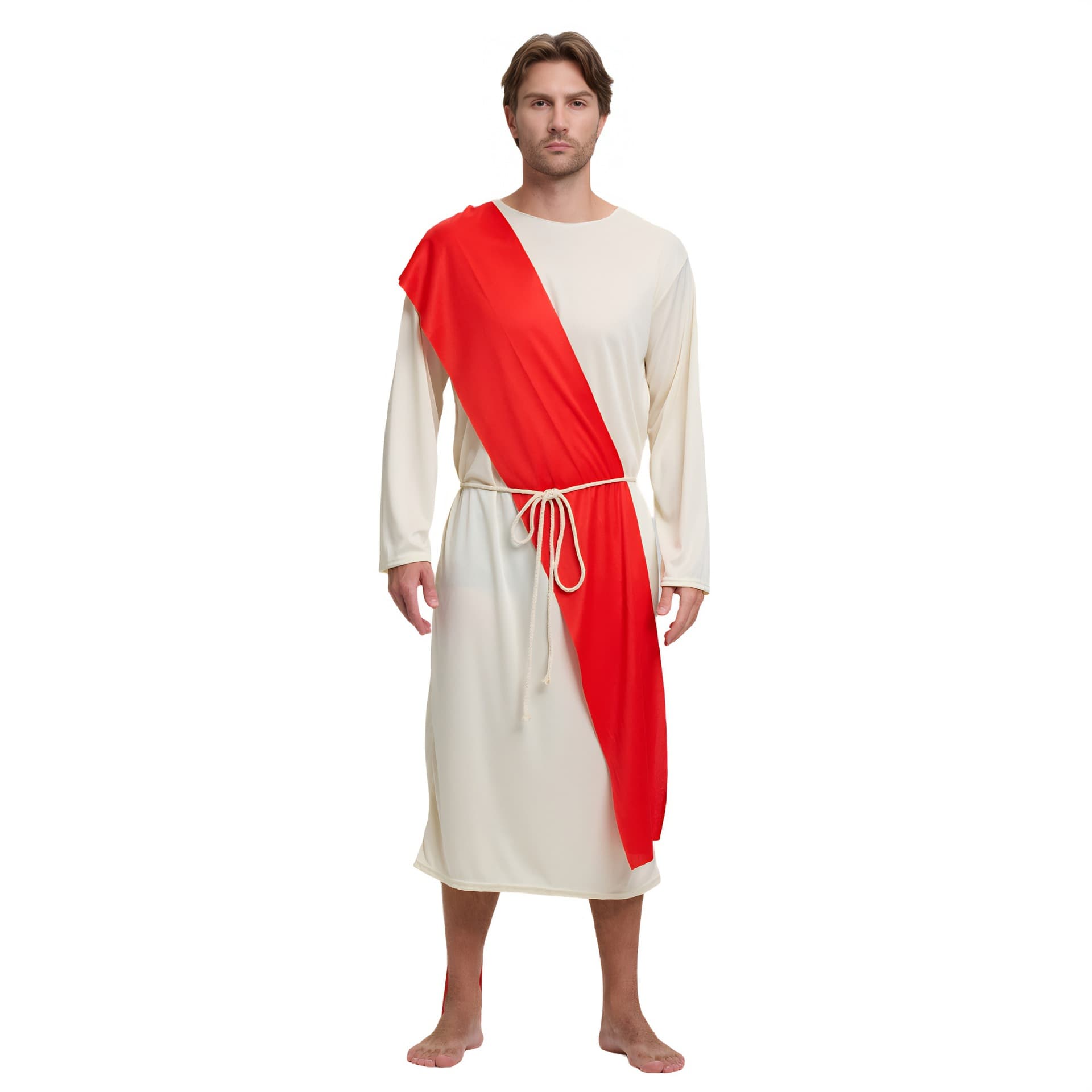Halloween Medieval Cosplay Ancient Roman Greek King Missionary Costume Role-Play Stage Performance Outfit