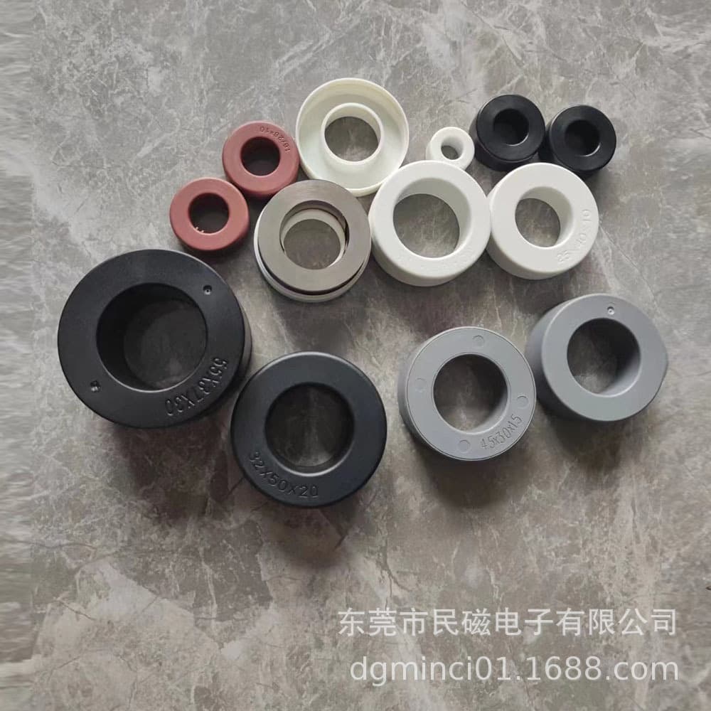 Amorphous magnetic rings, high inductance and power, customizable for high-frequency nanocrystalline common-mode filter inductor cores