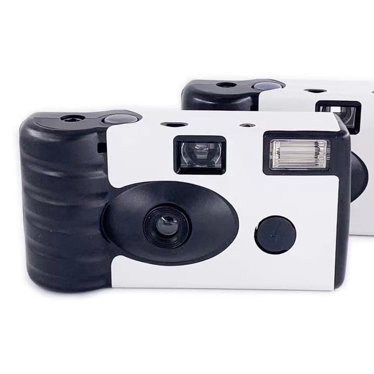 Disposable Film Camera with Flash, Includes Film and Battery, Retro Film Camera with Custom Logo Option