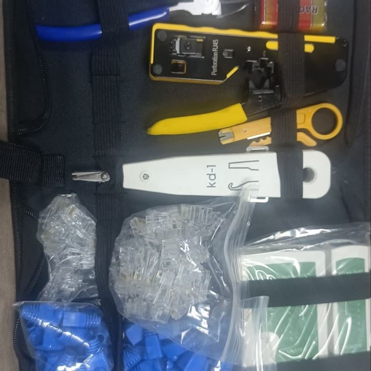 Network Tool Kit Set, Network Installation Tester Kit, Home Network Cable Crimper Combo Set