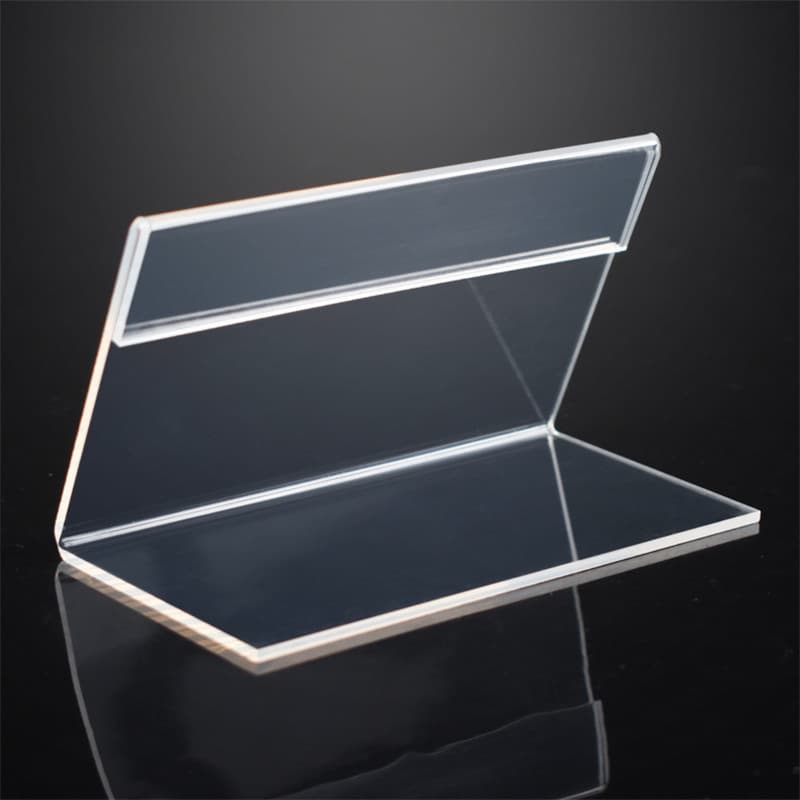 Manufacturer customizes transparent acrylic price tags, table cards, desktop display stands, and price labels.