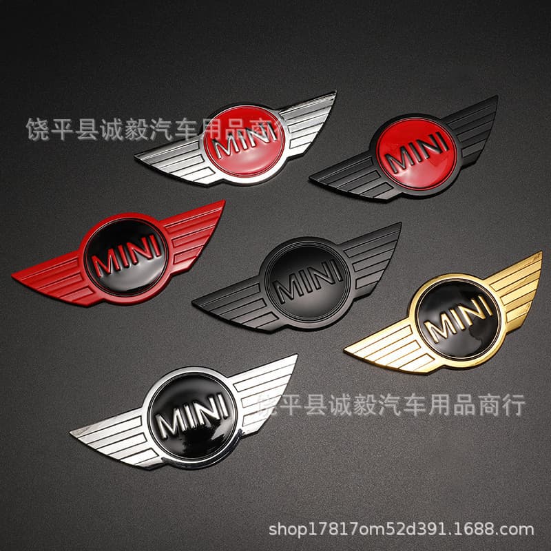 Metal front and rear badge for MINI R50 R52 COOPER S, hood emblem and tail badge
