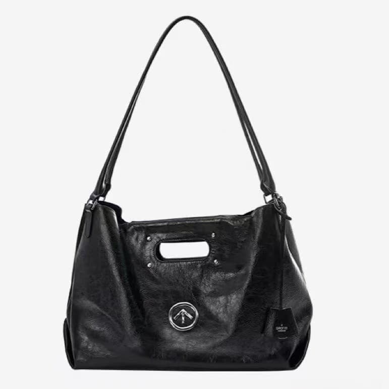 2026 New G Le CARRY Tote Bag Large Capacity Commute Vegetable-Tanned Cowhide Handheld Shoulder Crossbody Soft Bag