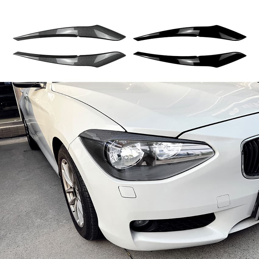 Suitable for BMW 1 Series F20 F21 Early Model 2011-2014 Early Low-Configuration Headlight Eyebrow Car Sticker Exterior Modification