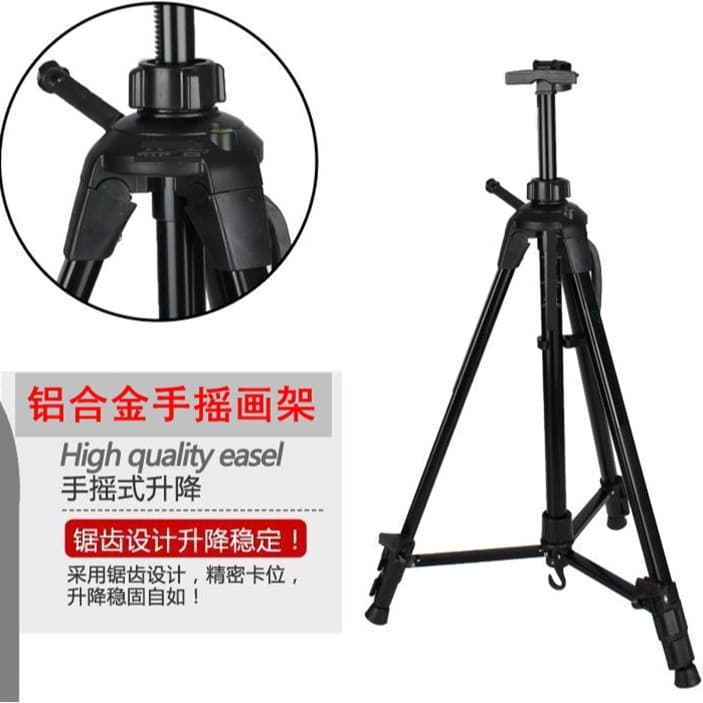 Thorpe ES-3150 small hand-cranked folding easel alloy folding easel display stand special sketching stand for art