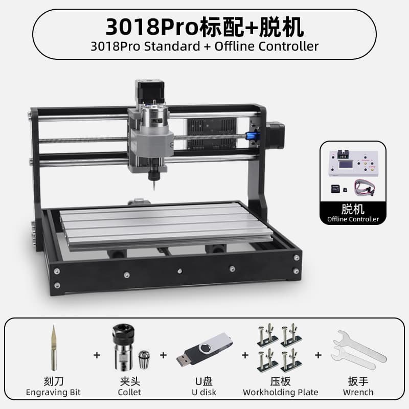 CNC Router 3018 Series Small CNC Laser Engraving Machine DIY Woodworking Engraving Cutting Marking Cross-Border