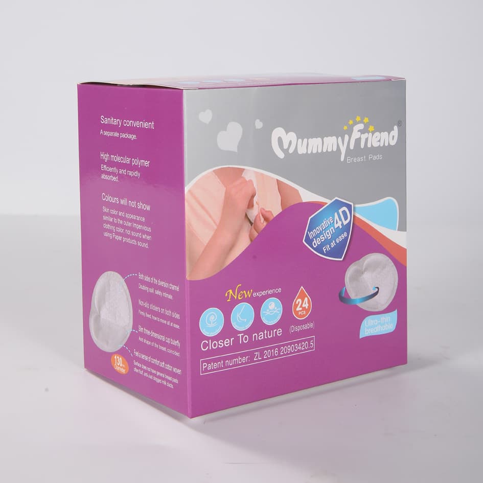 Cross-border supply foreign trade 48 pieces 24 pieces bagged disposable maternity breathable 3D anti-leak nursing pads wholesale postpartum.