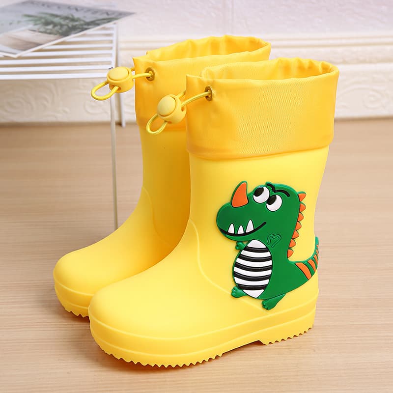 Cute Cartoon Children's Rain Boots, Waterproof Shoe Covers for Kindergarten Kids, Anti-slip Rain Boots for Medium and Large Children
