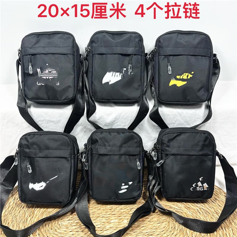 Shoulder Bag Crossbody Bag for Men with Printed Logo Customized Cloth Bag Portable Small Phone Bag