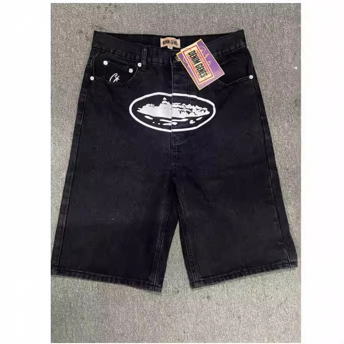 Alcatraz corteiz jeans new star embroidery American high street retro old casual casual pants trendy