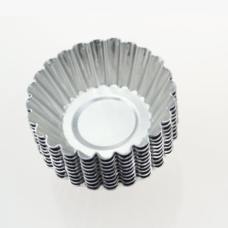 Reusable aluminum tart molds, oven pudding molds, cake molds
