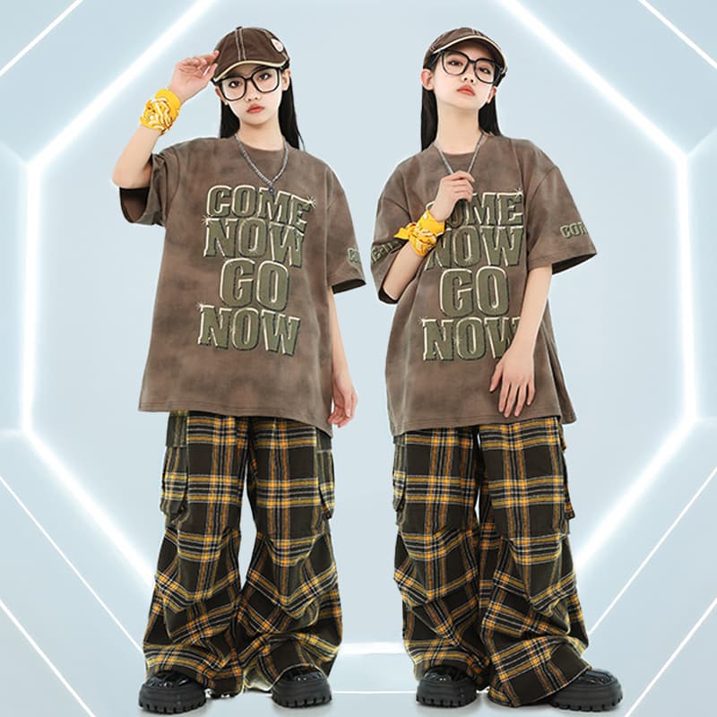 Hip Hop Dance Outfit Jazz Dance Clothing Practice Wear Kids Street Dance Costume Set