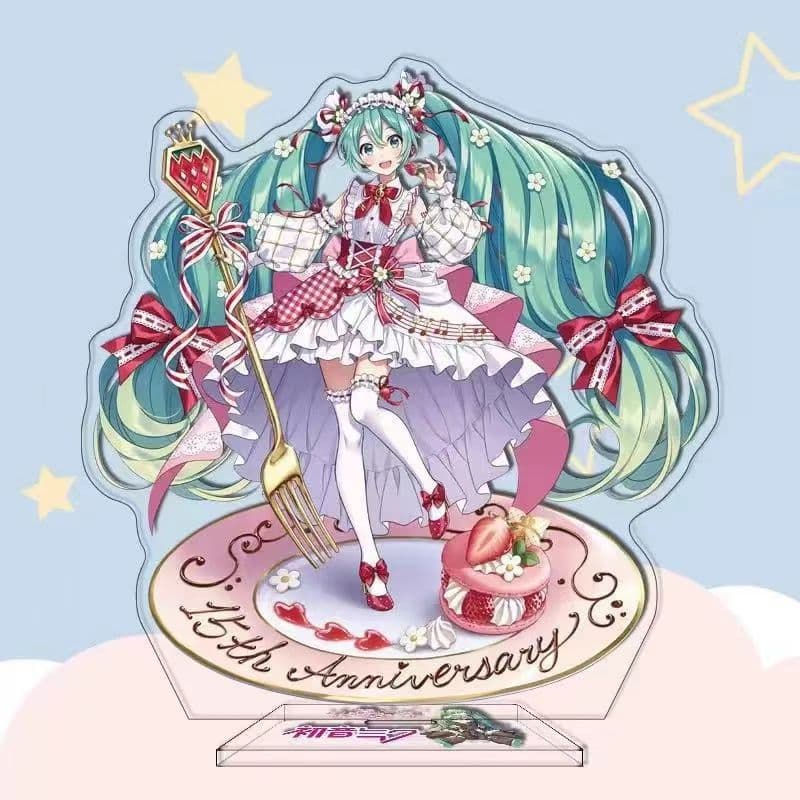 Hatsune Miku stand around cute Hatsune-sama stand ornament anime two-dimensional gift best friend 10cm