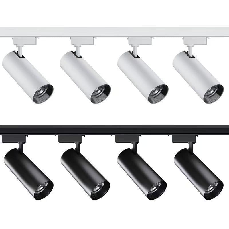 Track light LED spotlight for commercial supermarkets, clothing stores, exhibition halls, energy-saving ultra-bright focused track light, surface-mounted track
