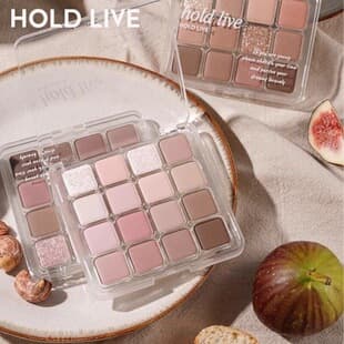Hold Live Checkered 16-Color Eyeshadow Palette Low Saturation Matte Shimmer Earth Tones 716