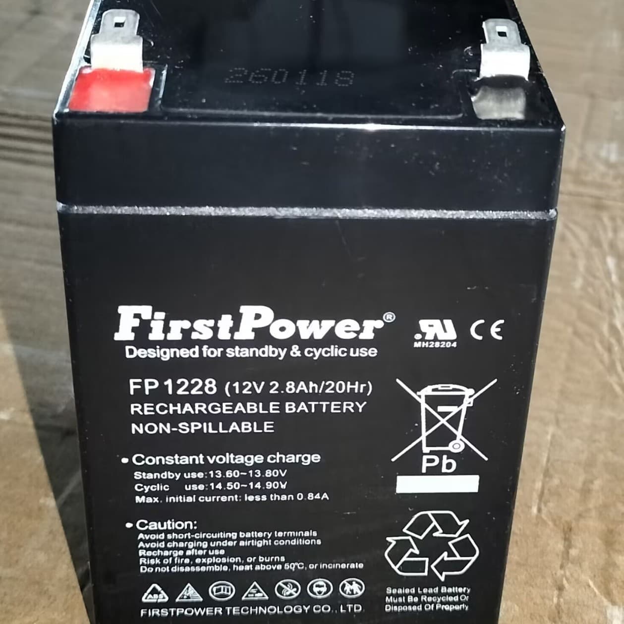 Yidian Battery FP1228/12V2.8AH/20HR