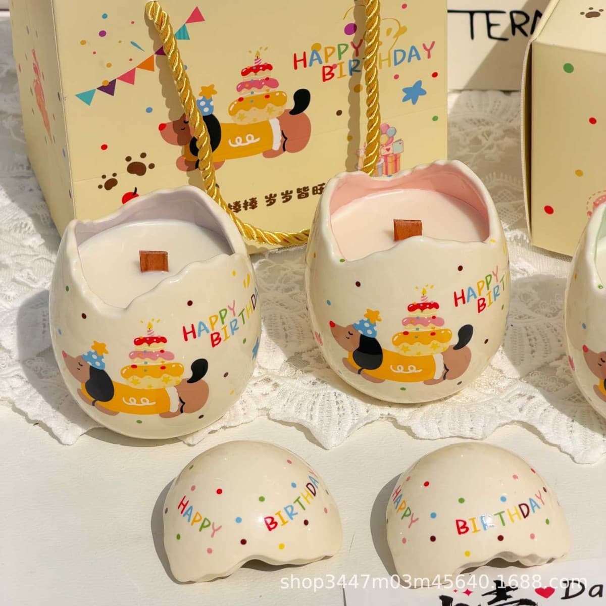 Birthday Egg Scented Candle, Flameless Aromatherapy, Meaningful Gift for Men, Women, Best Friends, Eggshell Lover Birthday Present
