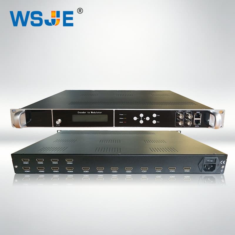 16-Channel HDMI to RF HD Digital Modulator Supports DTMB/DVB-T/ISDB-T 4/8/24-Channel Front End