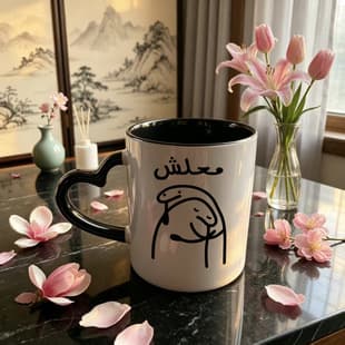 Hot Selling "Don't Mess With Me" Funny Arabic Ceramic Coffee Mug - Office Humor and Coffee Lovers