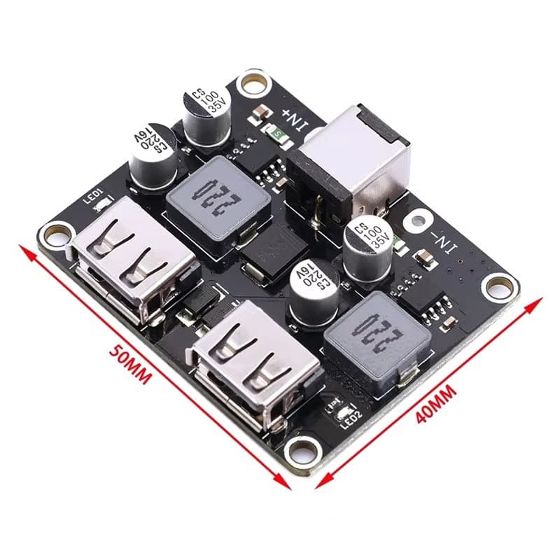 1/2/4 Channel DC Step-Down Module QC2.0 3.0 USB Fast Charging Phone Charger Supports Apple Huawei FCP