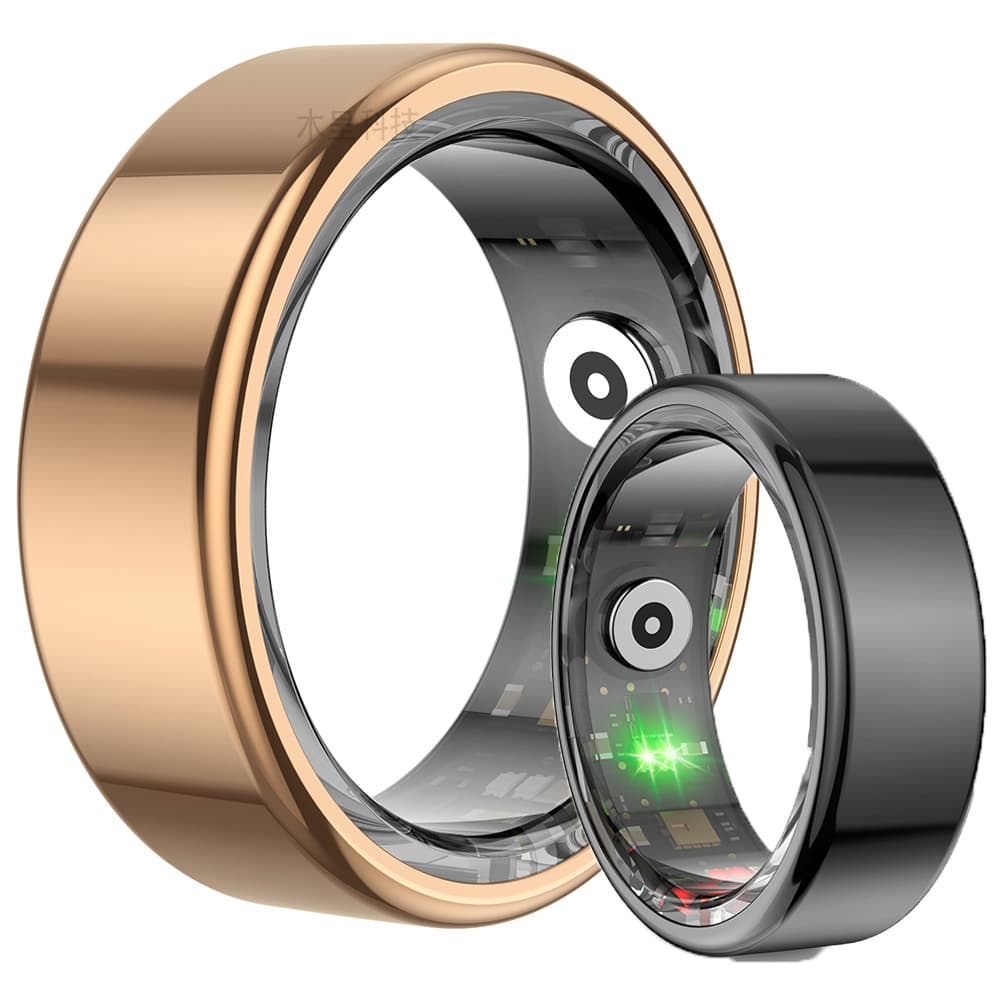 Cross-border R02 Smart Ring with Waterproof Feature, Tracks Blood Oxygen, Sleep, Heart Rate, and Enables Photo-taking and Exercise Monitoring via Phone