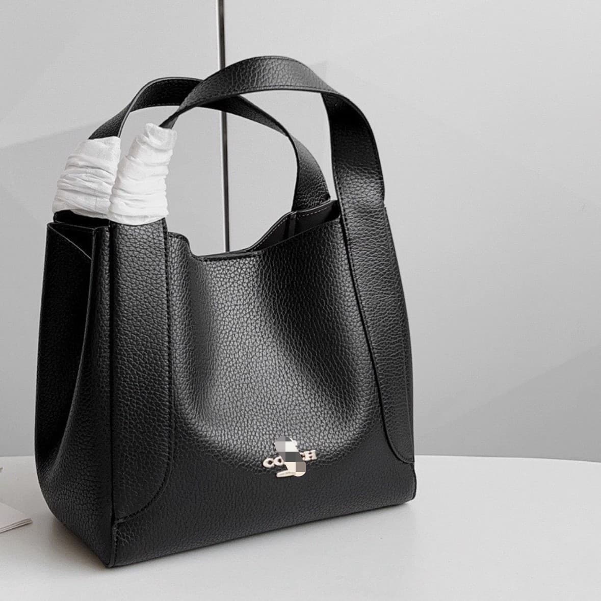 Koujia Hadley hobo21 Hadley vegetable basket bucket bag classic leather texture hand-held crossbody shoulder bag for women