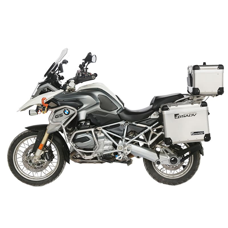 GSADV Compatible with BMW R1200GS/ADV Side Cases, Top Case, Aluminum Panniers, Upper and Lower Crash Bars, Bumpers