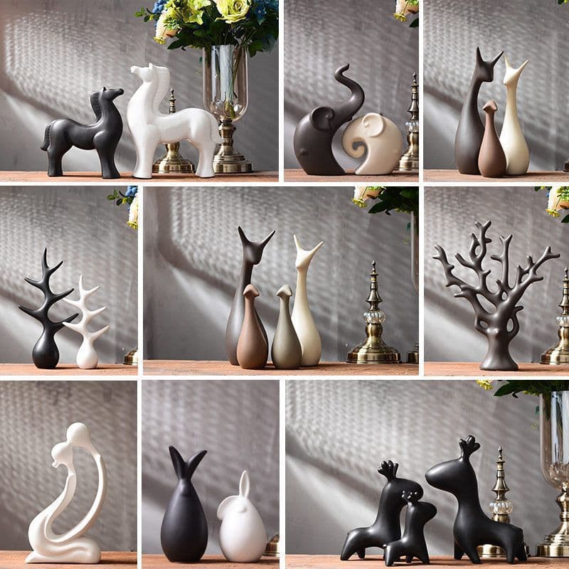 Ceramic decorative ornament for living room, wine cabinet, desk, and room cabinet display