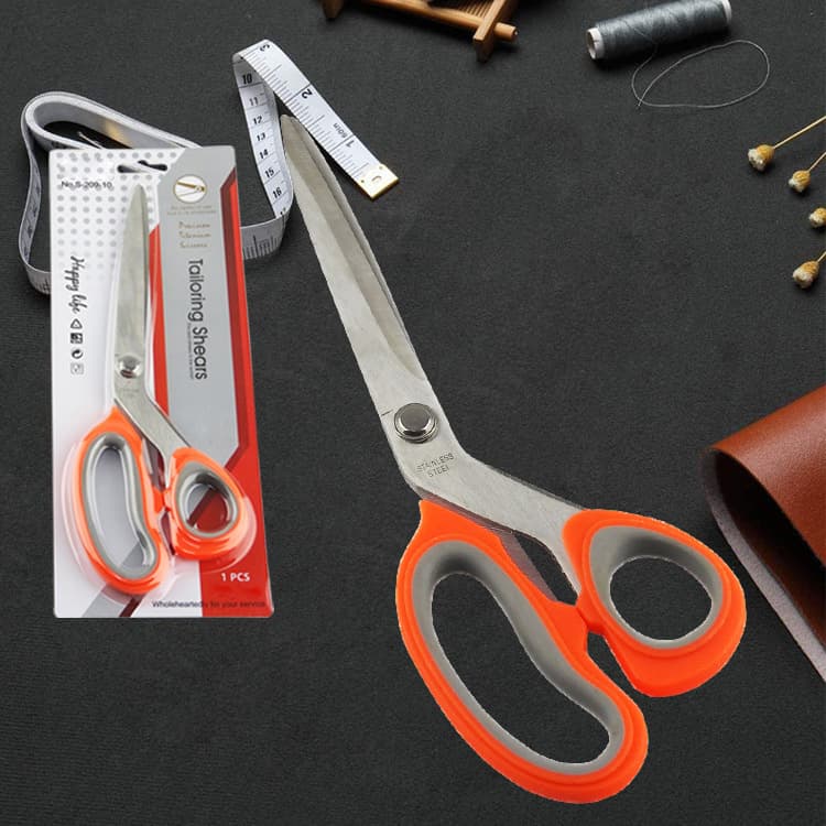 9.5 Inch Cloth Scissor Korean BBQ Shears Garment Cutting Tailor Leather Cutting