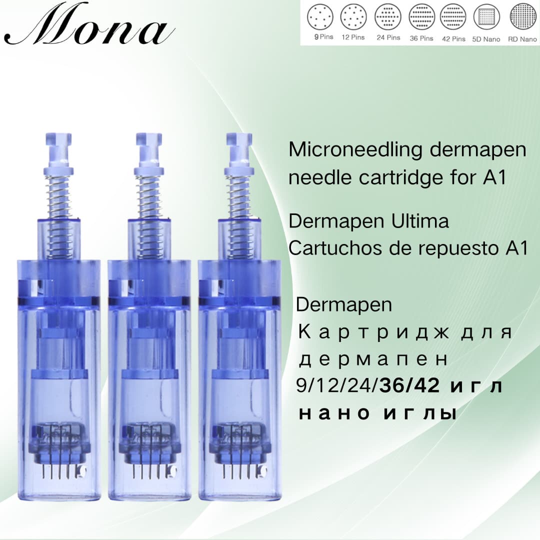 Electric Meso MTS Dermapen A1 Microneedling Needle 12/36 Pin