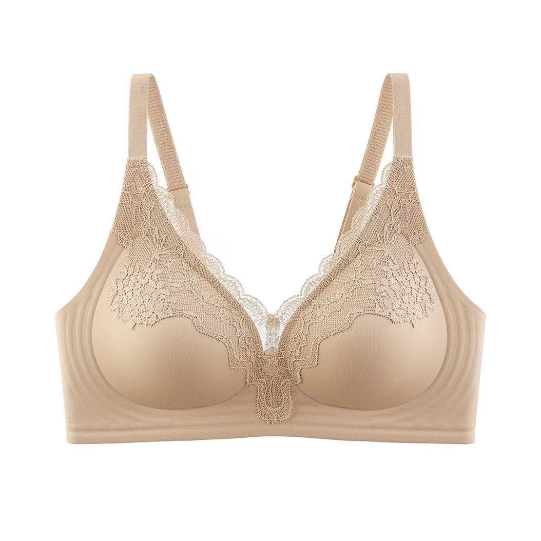 B52 Push-Up Bra, French-Style Anti-Sagging Wireless Bra for Women, Lace Bra for Small Busts