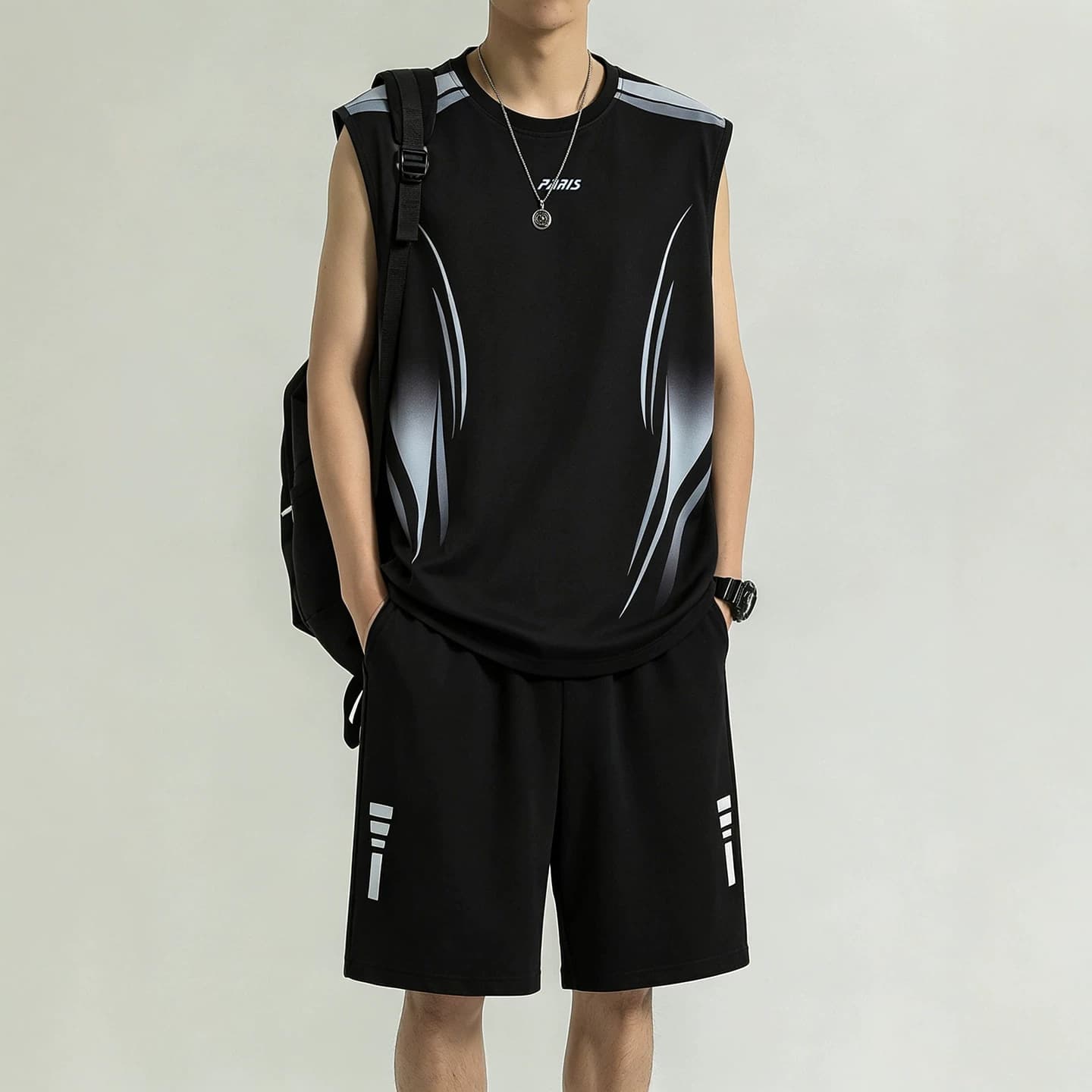 Ice Silk Quick-Dry T-Shirt Boys Jersey Middle High School Student Sports Suit Youth Summer Basketball Uniform