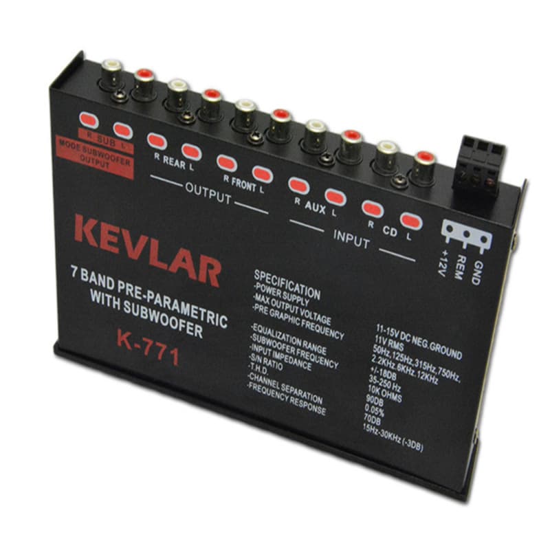 Factory direct sales of 7-band equalizer, car audio EQ tuner, crossover amplifier K-771