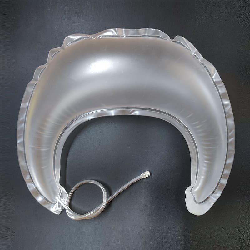 TPU inflatable collar, medical care crescent-shaped airbag, cervical spine air pillow, backrest inner liner airbag wholesale