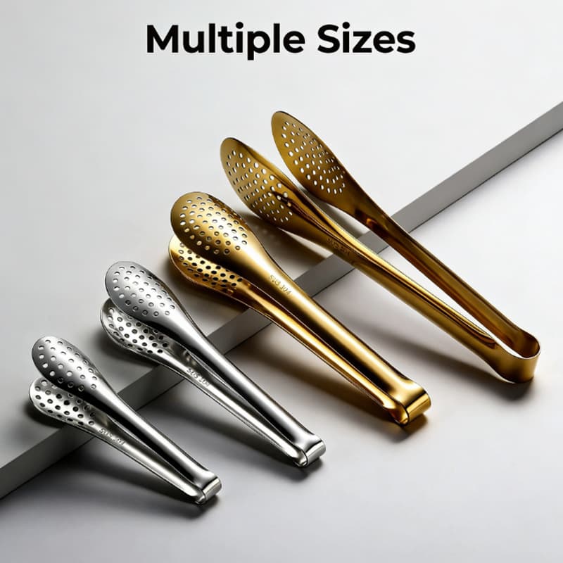 304 Stainless Steel Food Tongs, Exquisite Tongs, BBQ Tongs, Steak Tongs, Kitchen Food Tongs, Baking Bread Tongs