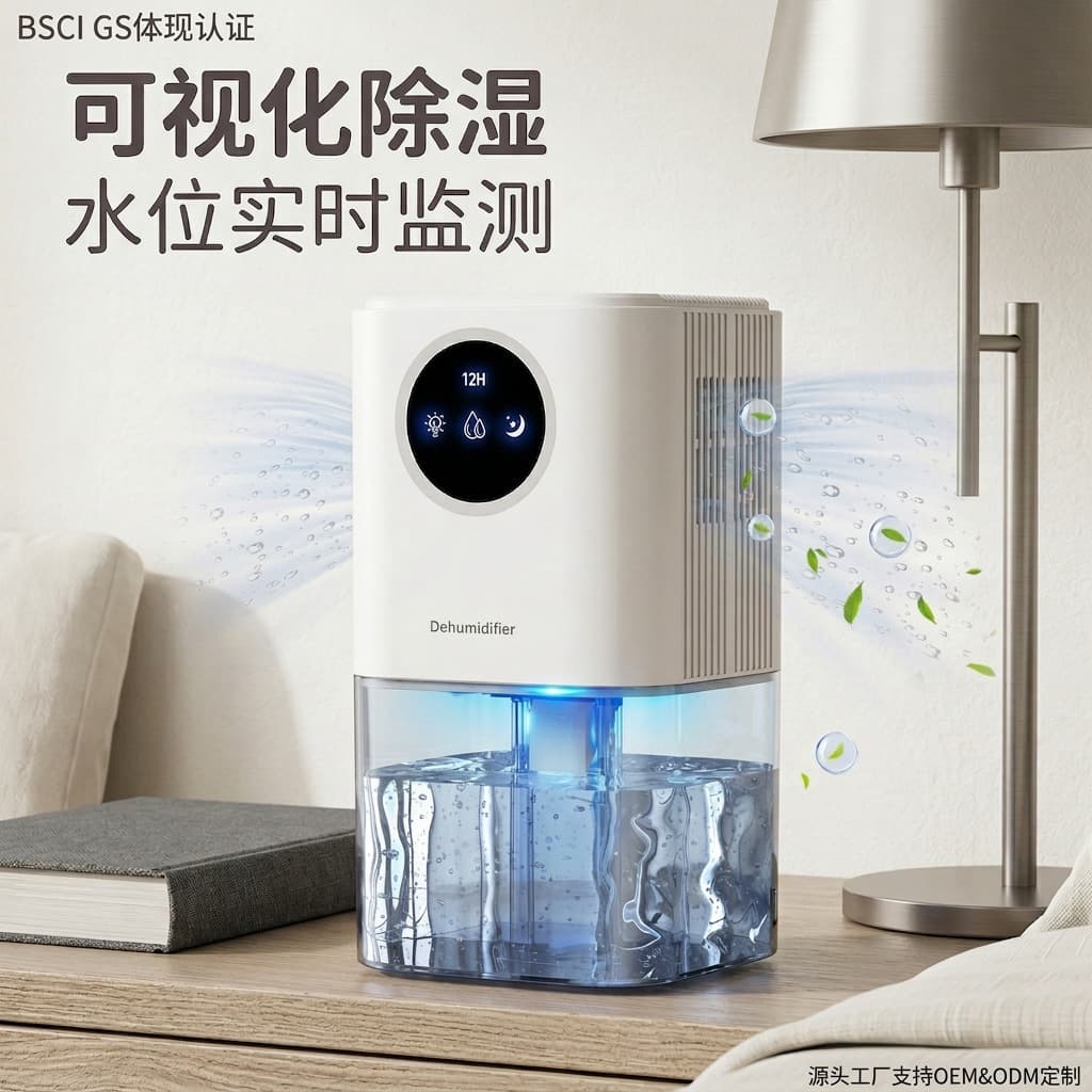 Cross-Border Hot Selling Home Dehumidifier Silent Mini Small Dehumidifier Sterilization Dry Bathroom Dehumidifier Factory