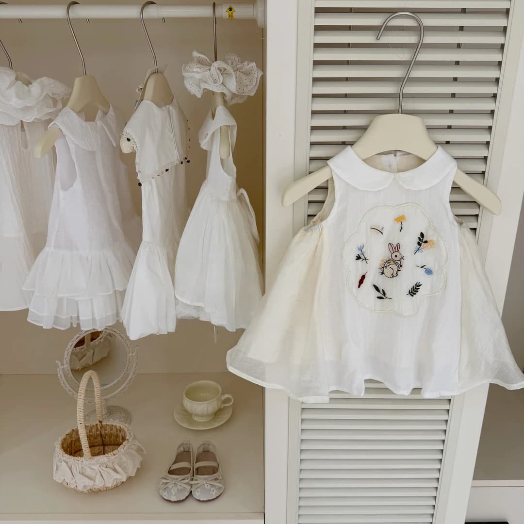 Tian Xiaosi Baby Girl Sleeveless Dress 2026 New Summer Infant Stylish Vest Dress Sweet A-Line Skirt