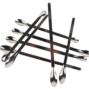 Stainless Steel Spatula Spoon, Metal Lab Spoon, Single-Head Key, Double-Head Key, Square-Head Spoon Teaching Tool