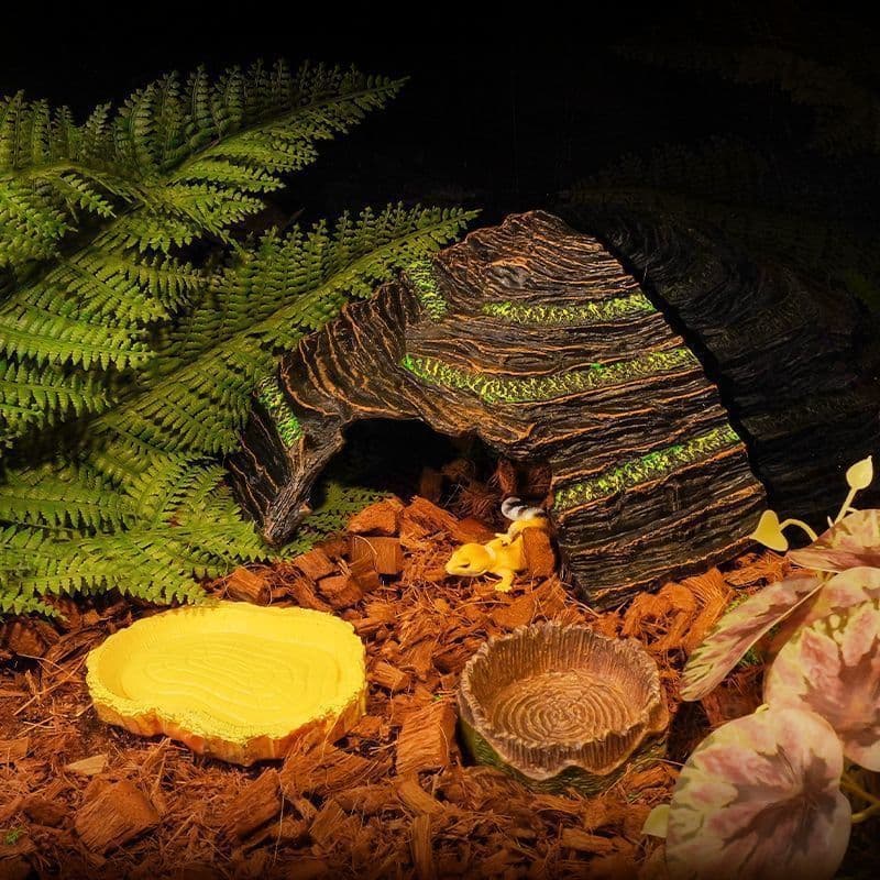 Reptile Hideouts for Lizards, Geckos, Spiders, Horned Frogs, Climbing and Basking Platforms in Terrarium Decor, Drop Shipping Available