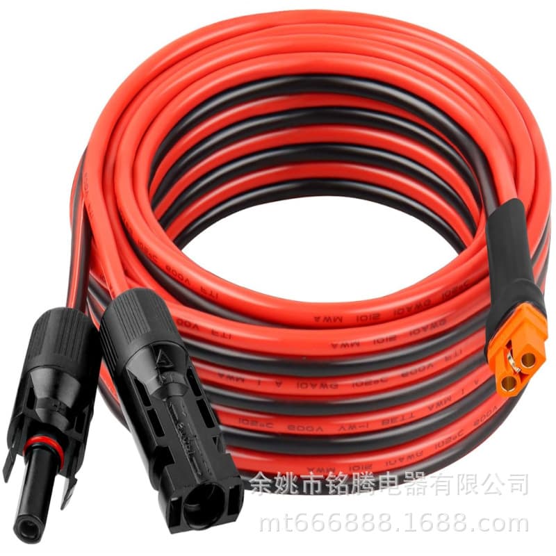 MC4 to XT60I-F Solar Panel Adapter 12AWG Cable Connector XT60I-F Connection Wire