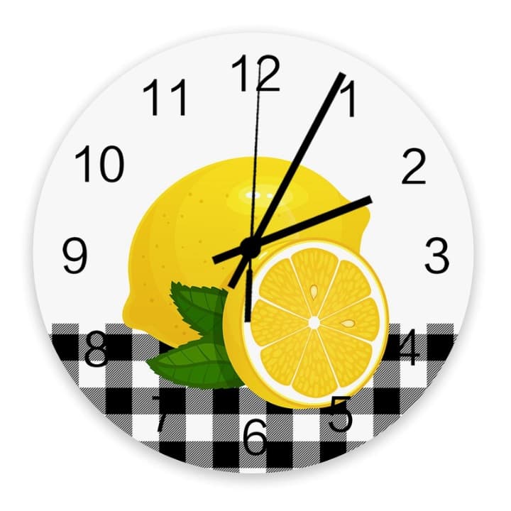 Fruit-Themed Wall Clock, Silent Fashion Home Decor for Bedroom, Study, Living Room, Personalized Hanging Timepiece