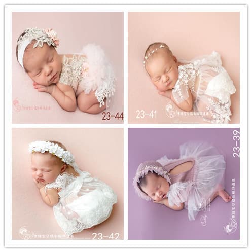 Baby Girl Photography Princess Dress for Newborn Photography Studio, 100 Days, 1 Year Old