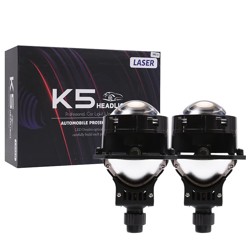 Car LED Headlight Bulb Bi-Lens Super Bright Focused Laser Cutoff Line No-Damage Upgrade Headlight High/Low Beam
