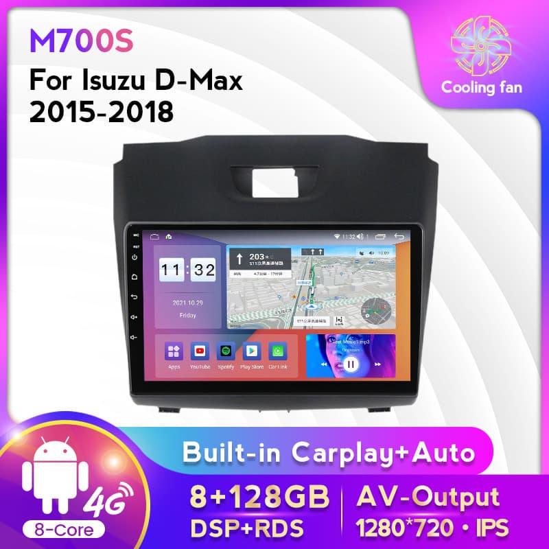 For Isuzu D-Max 2015-2018 Android Large Screen Car Navigation 8+128